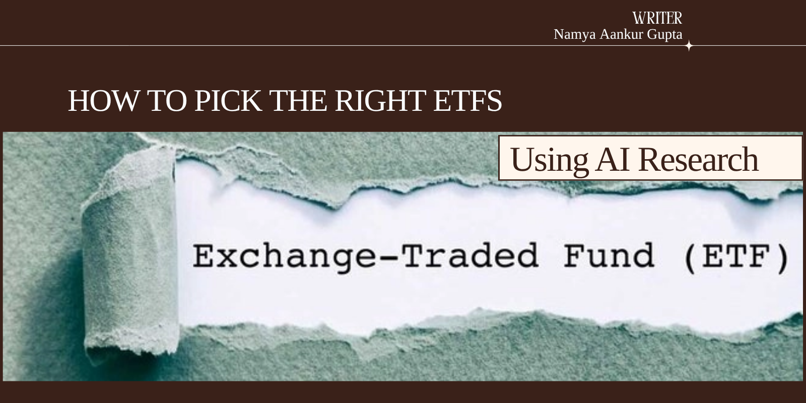 How to Pick the Right ETFs Using AI Research